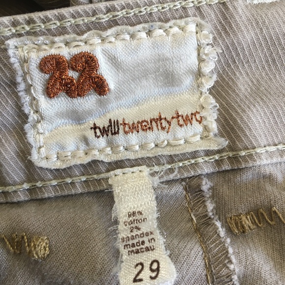 Authentic Twill Twenty Two 22 Bermuda long sand shorts 29 - Picture 5 of 9